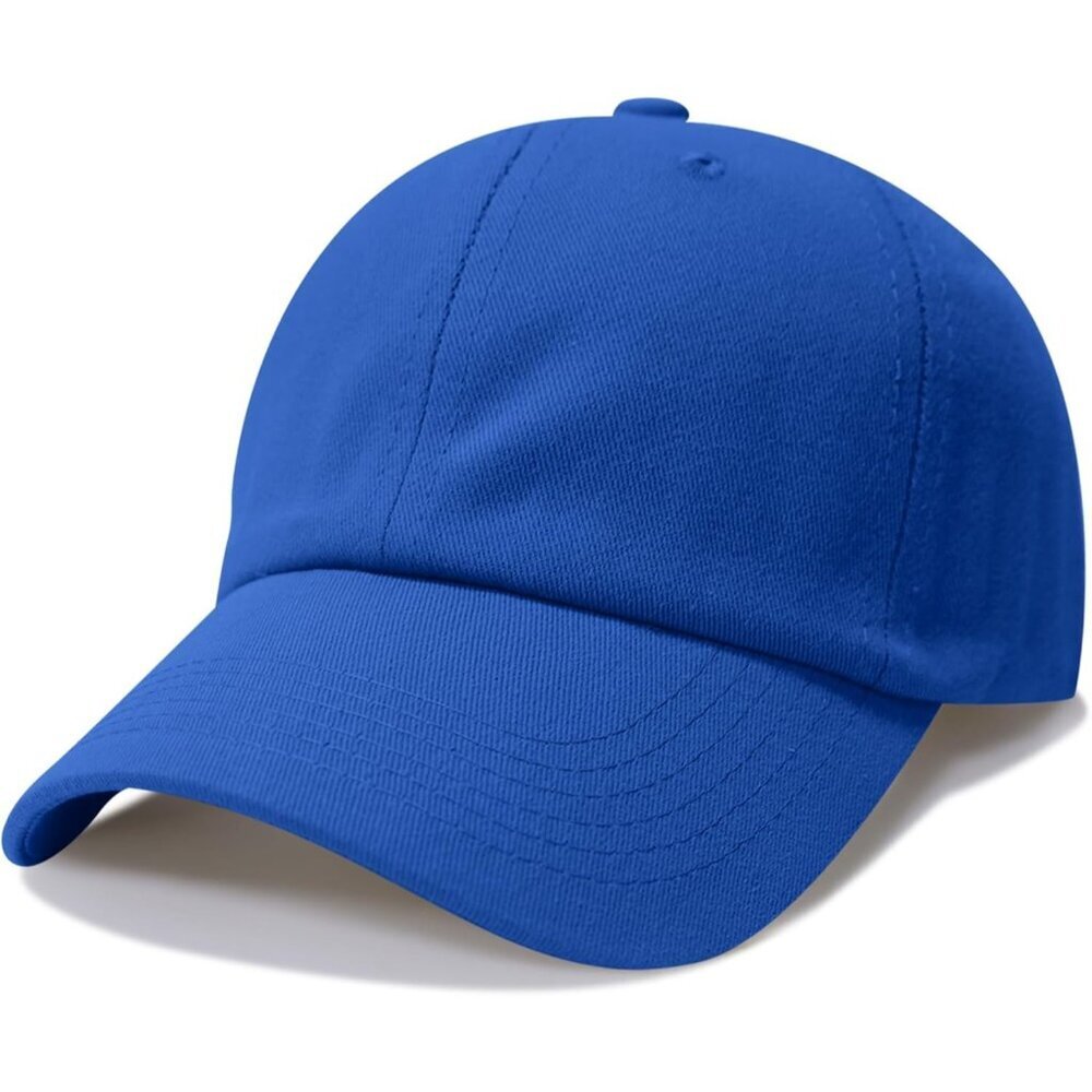 Baseball Cap Royal-blue Golf Dad Hat Men Women Plain Cap